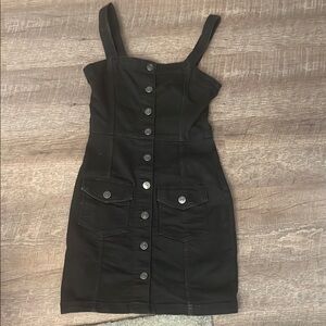 Black Button-Down Dress